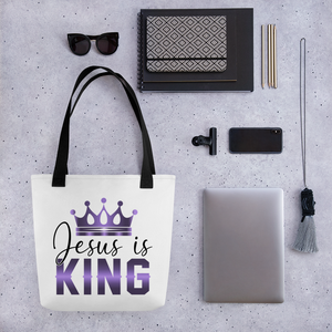 Jesus is KING Tote Bag