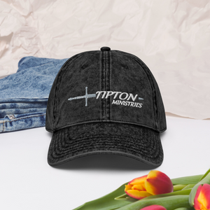 Tipton Ministry Logo, Embroidered Vintage Cotton Twill Cap