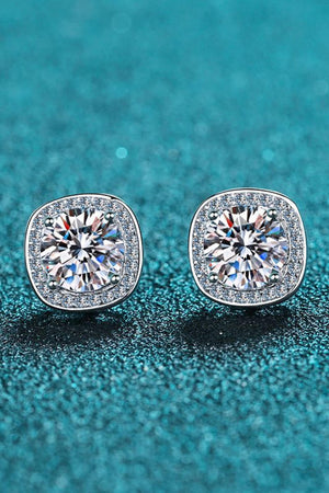 1 Carat Let Me Love You Moissanite Stud Earrings