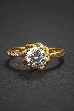 1 Carat Kiss Me Once Moissanite Ring