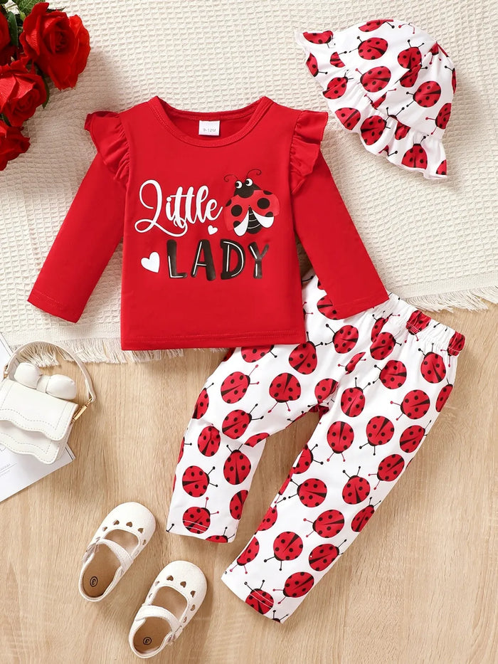 Cartoon Top and Pants Set, Babies and Toddlers