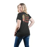 Cherished Feathers, Front/Back Print, Women's T-Shirt