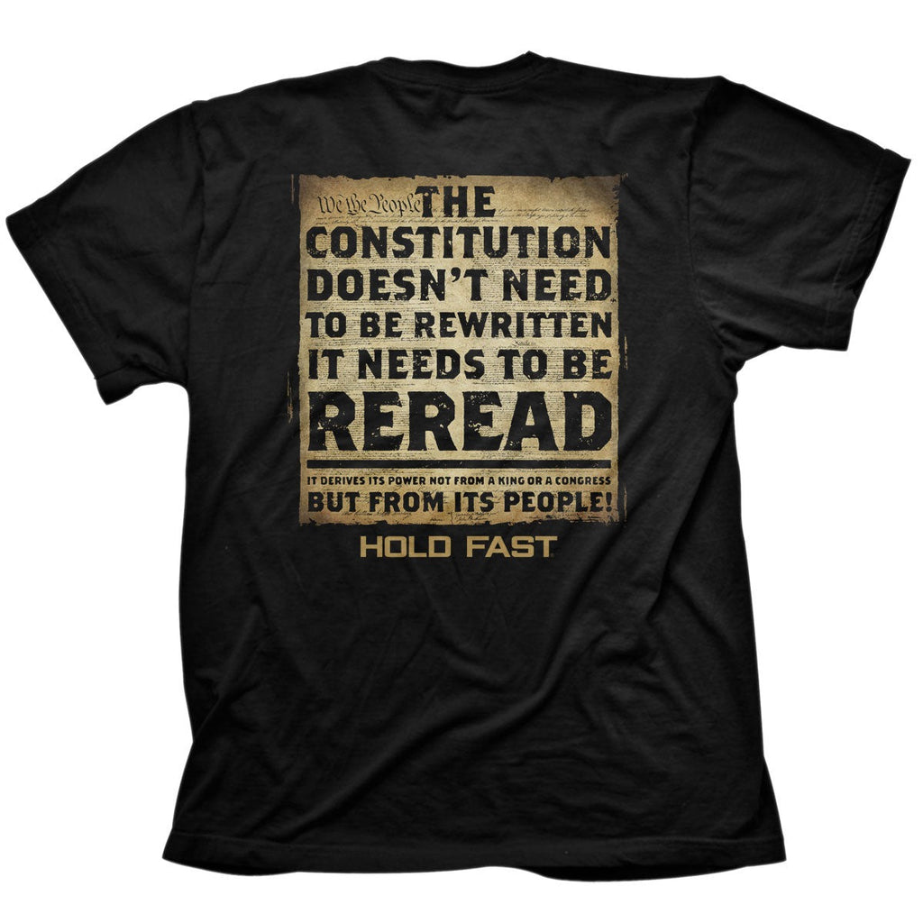 The Constitution, Adult T-Shirt, Black