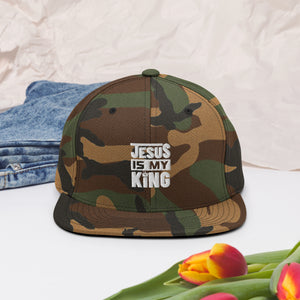 Jesus is My King, Embroidered Snapback Hat