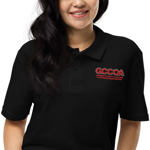 GCCOA Embroidered Unisex Polo Shirt, Style 5b, 100% Cotton, Black or Navy