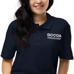 GCCOA Embroidered Unisex Polo Shirt, Style 2b, 100% Cotton, Black or Navy