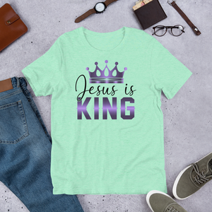 Jesus is KING, Unisex T-Shirt, 10 Colors, Style 1
