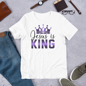 Jesus is KING, Unisex T-Shirt, 10 Colors, Style 1