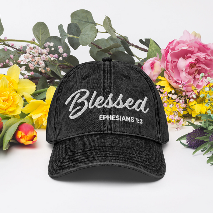 Blessed, Vintage Cotton Twill Cap