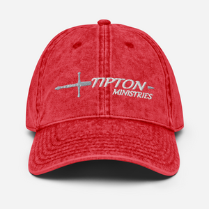 Tipton Ministry Logo, Embroidered Vintage Cotton Twill Cap