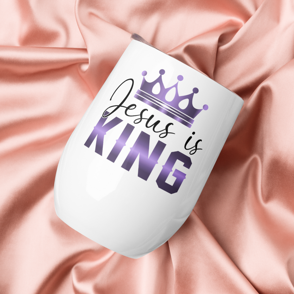 Jesus is KING, Tumbler, 12oz