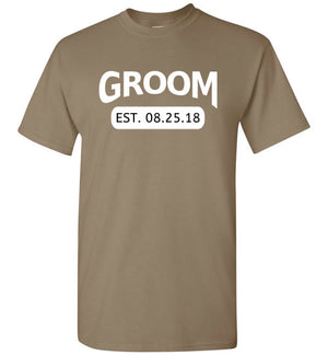Wedding Style 4, Groom with Date, Front Print T-Shirt, 12 Colors