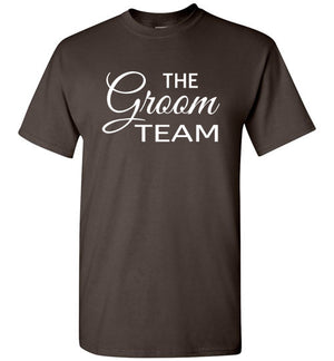 Wedding Style 3, Groomsmen, The Groom Team, Front Print T-Shirt, 12 Colors