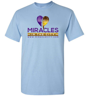 Miracles in the City Logo, Front Print Tee, 12 Colors