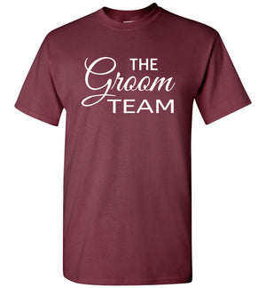 Wedding Style 3, Groomsmen, The Groom Team, Front Print T-Shirt, 12 Colors