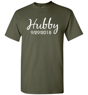 Wedding Style 1, Hubby, Front Print T-Shirt, 12 Colors