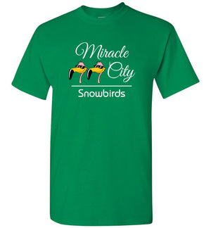Snowbirds Style 1 (Church Name), Front Print T-Shirt, We'll Add Your Info, 12 Colors