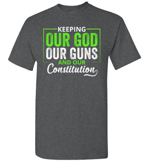 Keeping our God, Style 3, Adult T-Shirt, 12 Colors