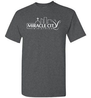 Miracle City Logo, I Believe in Miracles, Front & Back Print T-Shirt - 12 Colors