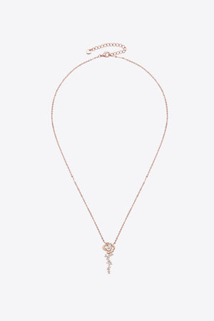 18K Rose Gold-Plated Pendant Necklace