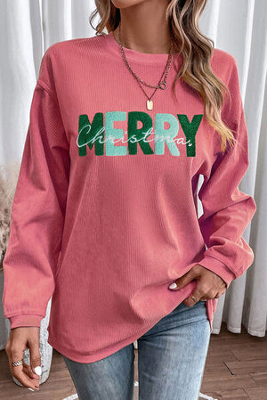 MERRY CHRISTMAS Round Neck Sweatshirt