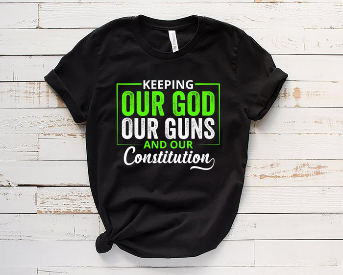 Keeping our God, Style 3, Adult T-Shirt, 12 Colors