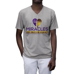 Miracles in the City, Tri-Blend V-Neck T-Shirt, 2 Colors