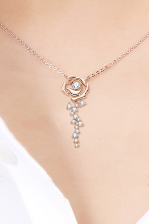 18K Rose Gold-Plated Pendant Necklace