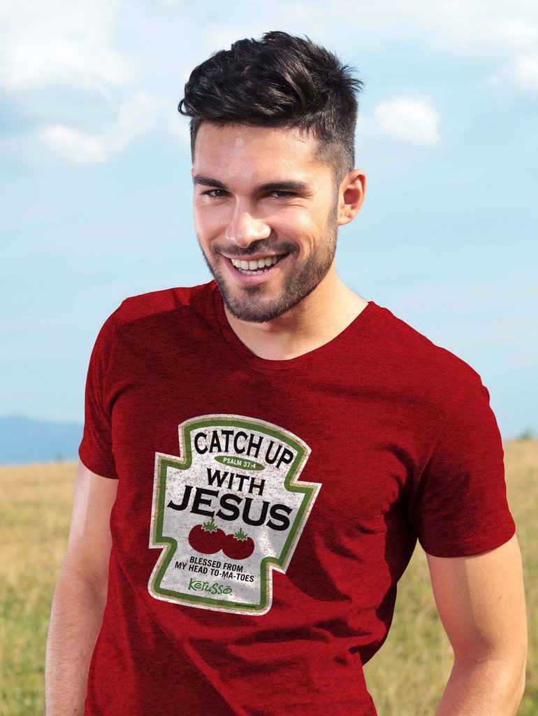 Catch Up With Jesus (Psalm 37:4), Adult T-Shirt