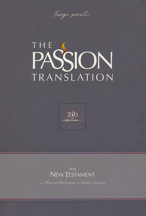 The Passion Translation, New Testament (2020 Edition), Large 11-Point Print, Imitation Leather, Brown