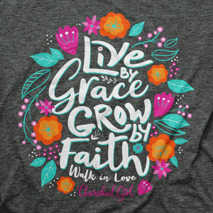 Live By Grace & Grow By Faith (Ephesians 2:8-9), Women's T-Shirt