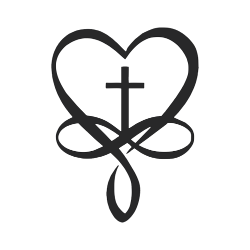 Heart Cross, Metal Wall Art