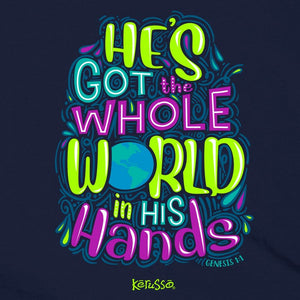 He's Got the Whole World (Genesis 1:1), Toddler and Kids T-Shirt