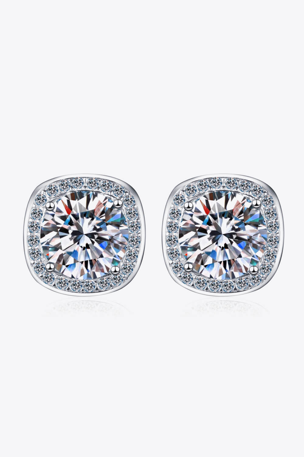1 Carat Let Me Love You Moissanite Stud Earrings