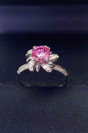 1 Carat Moissanite Flower-Shaped Ring