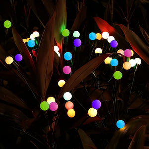 Outdoor Swaying Solar Garden Firefly Lights, Multicolor, Waterproof, 2-Pack or 4-Pack
