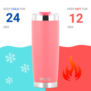 DRINCO®  20oz Insulated Tumbler w/Spill Proof Lid (Coral Paradise)