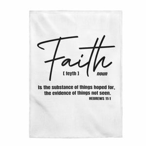 Decorative Throw Blanket, Faith is the Substance (Hebrews 11:1)
