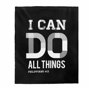 Decorative Throw Blanket, I Can Do All Things (Philippians 4:13)