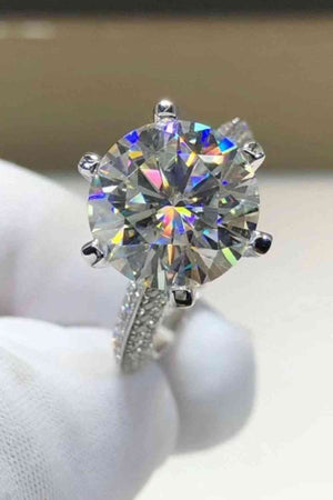 5 Carat  Moissanite 6-Prong Ring, Style 2