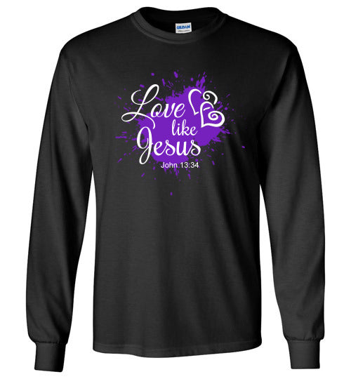 Love Like Jesus, Front Print T-Shirt, 3 Colors