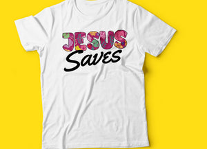 Jesus Saves, Unisex T-Shirt, 12 Colors