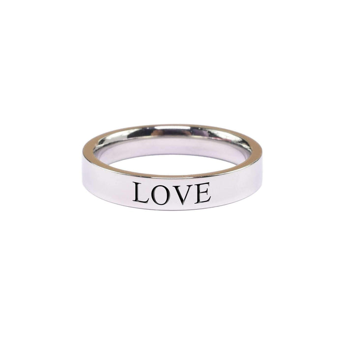 Love, Comfort Fit Inspirational Ring