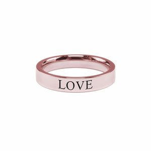 Love, Comfort Fit Inspirational Ring