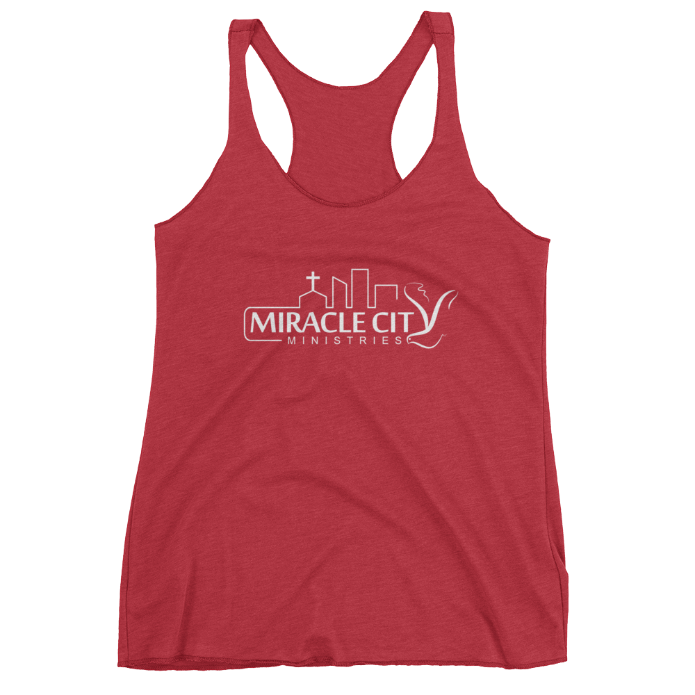 Miracle City Logo, Front Print Women's Tank Top - 13 Colors