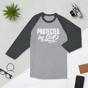 Protected by God, Psalms 91, 3/4 sleeve Raglan Shirt