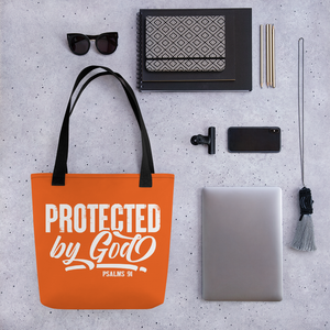 Protected by God, Psalms 91, Tote Bag, 12 Colors