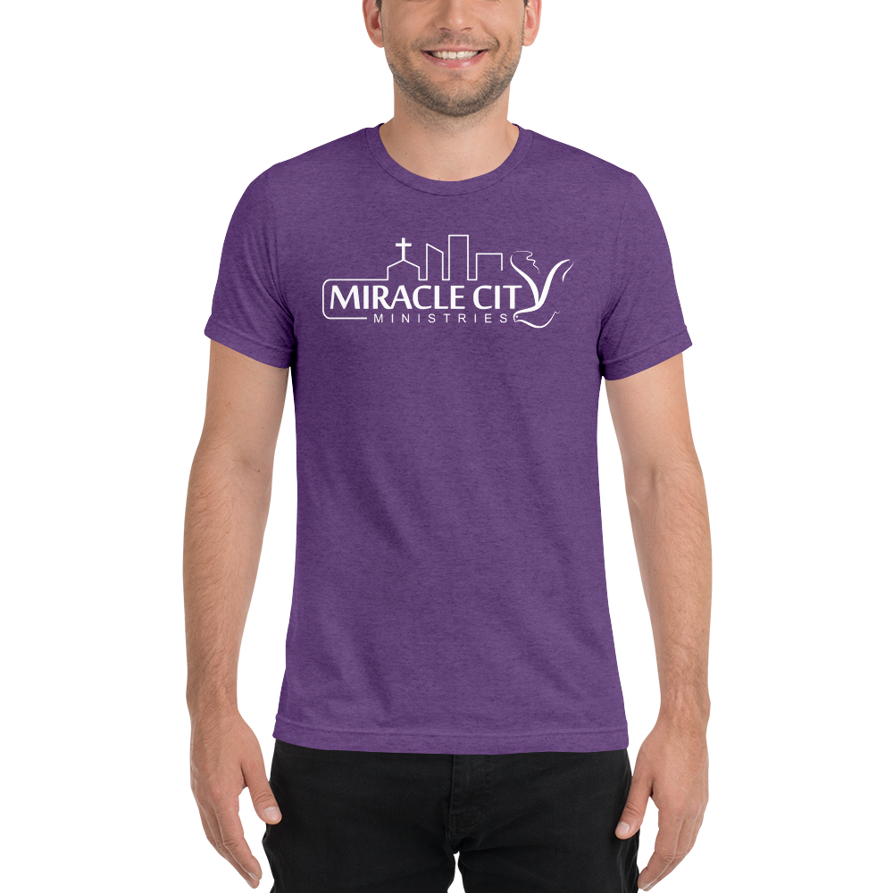 Miracles City Logo, Knows Your Name, Front & Back Print, Short-Sleeve Unisex T-Shirt, 12 Colors