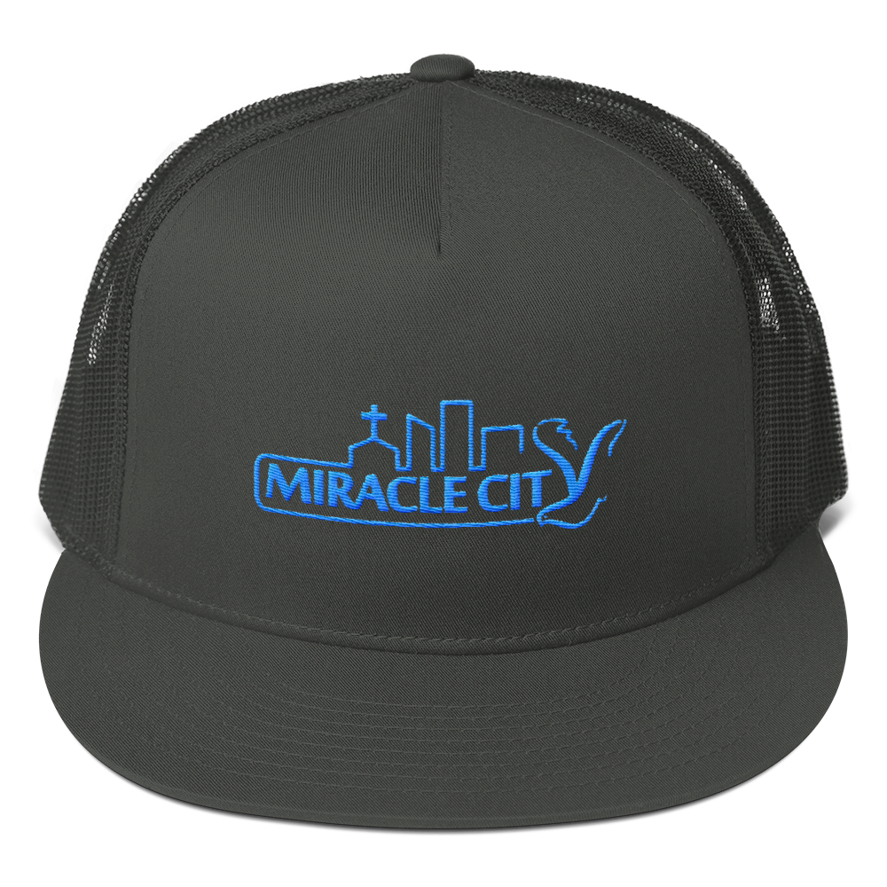 Miracle City Logo, Embroidered Mesh Back Snapback Cap