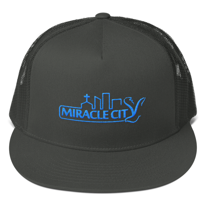 Miracle City Logo, Embroidered Mesh Back Snapback Cap